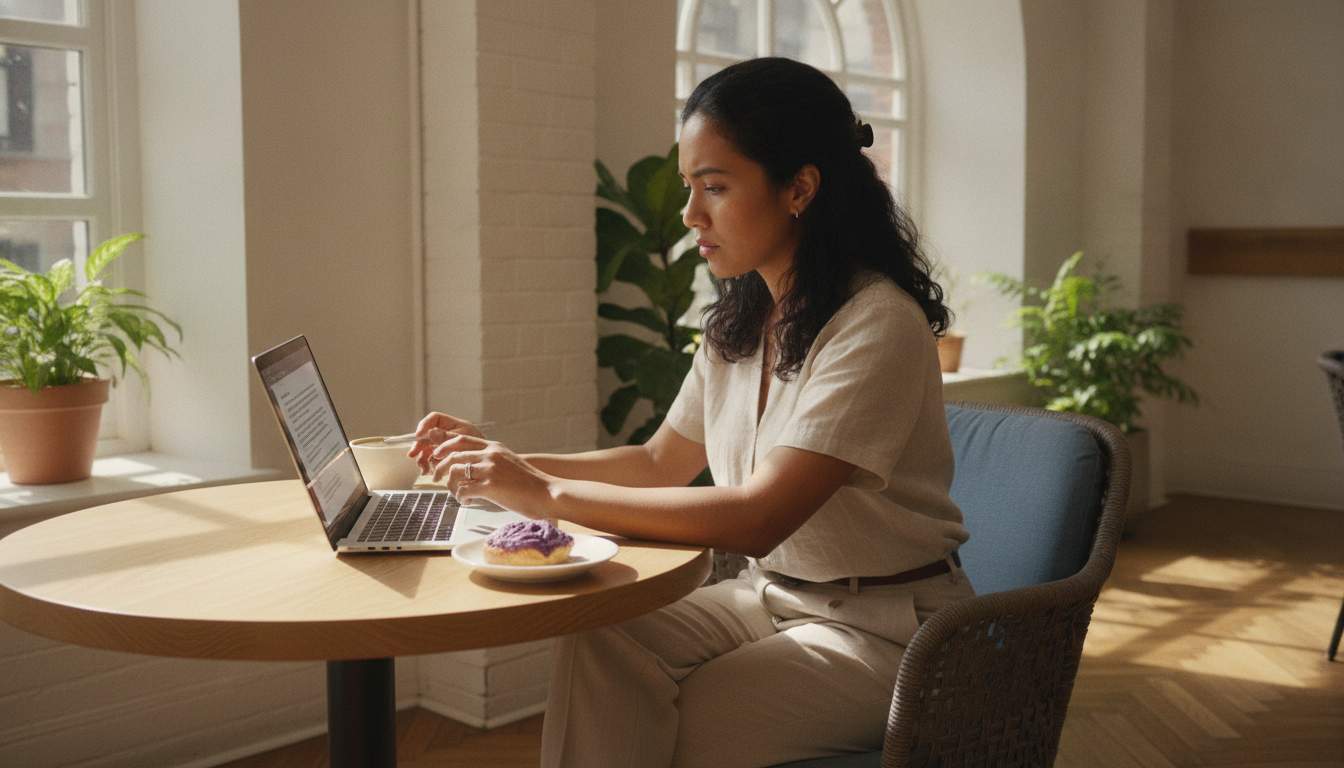 User reading terms and conditions